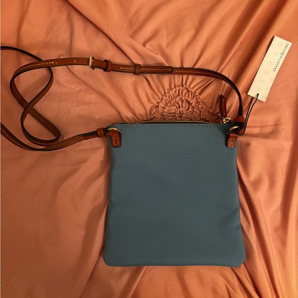 Dooney & Bourke Sky Blue Crossbody Bag with Brown Accents - Picture 2 of 2